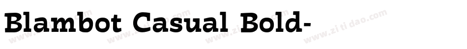 Blambot Casual Bold字体转换 Blambot Casual Bold字体转换
